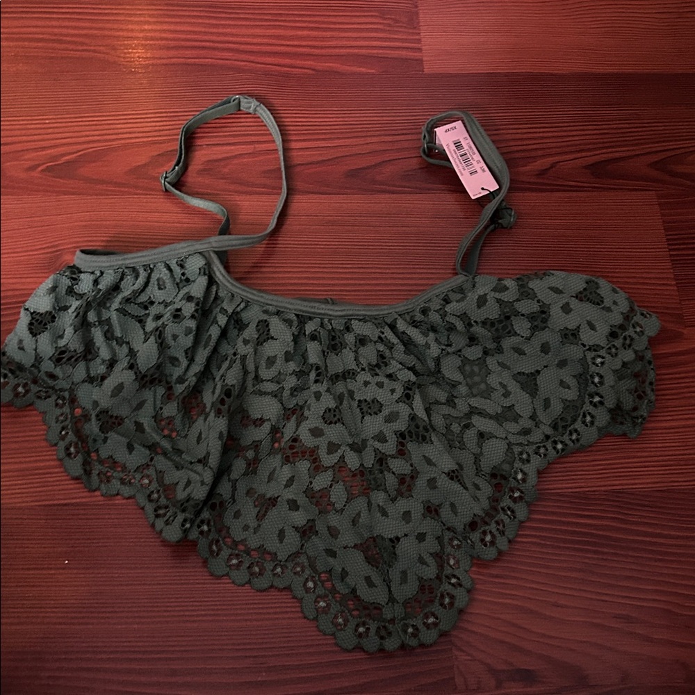 Victoria's Secret Dark Green Fabric Detail